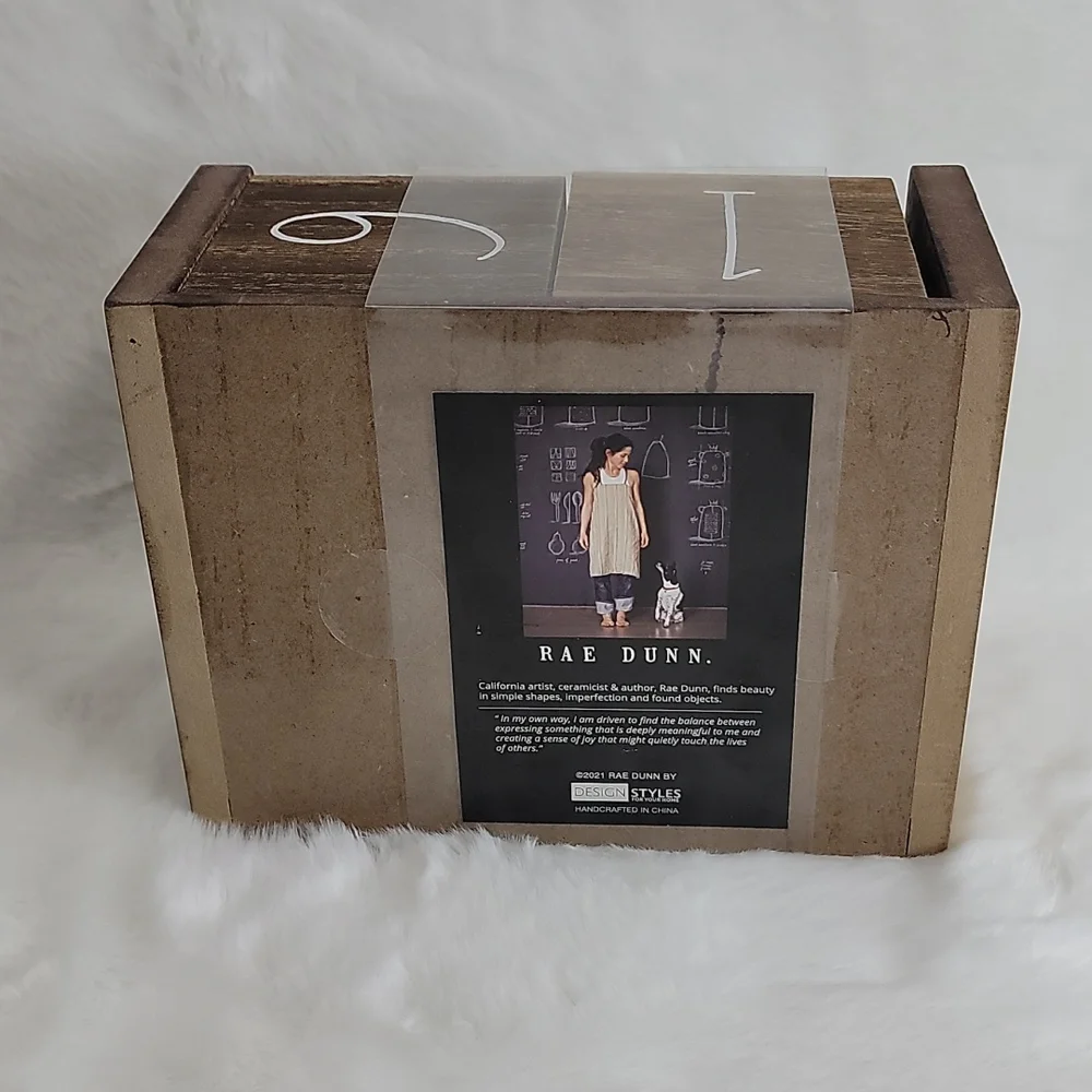 Rae Dunn Wooden Block Desk Calendar
